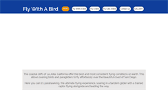 Desktop Screenshot of flywithabird.com